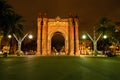 The Arc de Triomf, Barcelona, Spain Royalty Free Stock Photo