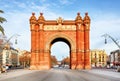 Arc de Triomph in Barcelona, Catalonia Spain