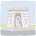 Arc de Triomphe Royalty Free Stock Photo