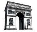 Arc de triomphe Royalty Free Stock Photo