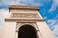 Arc de Triomphe (arch of triumph) in Paris Royalty Free Stock Photo