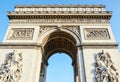 Arc de Triomphe - Arch of Triumph Paris - France Royalty Free Stock Photo