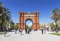 Arc de Triomphe in Barcelona, Catalonia