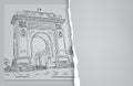 Arc de triomphe Royalty Free Stock Photo