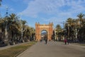 The Arc de Triomphe, built by architect Josep Vilaseca of red brick in neo-Mauritanian style.