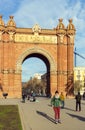 The Arc de Triomphe, built by architect Josep Vilaseca of red brick in neo-Mauritanian style.