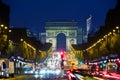 Arc de Triomphe de l`Etoile in Paris Royalty Free Stock Photo