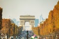 Arc de Triomphe de l`Etoile in Paris Royalty Free Stock Photo