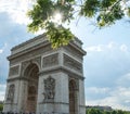 Arc de Triomphe de l'Ãâ°toile on a Sunny Spring Day