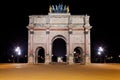The Arc de Triomphe du Carrousel in Paris Royalty Free Stock Photo