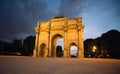 Arc de Triomphe du Carrousel in Paris at Dusk