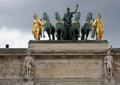 Arc de Triomphe du Carrousel , Paris France Royalty Free Stock Photo