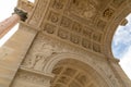 The Arc de Triomphe du Carrousel is a triumphal arch in Paris, located in the Place du Carrousel Royalty Free Stock Photo