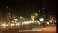 Arc de Triomphe evening slide time lapse