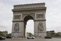 Arc de triomphe de l`Etoile or Triumphal Arch of the Star at Place Charles de Gaulle in Paris, France Royalty Free Stock Photo