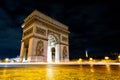 Arc de Triomphe at Night