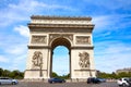 Arc de Triomphe in Paris Arch of Triumph Royalty Free Stock Photo