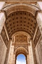 Arc de Triomphe in Paris Arch of Triumph Royalty Free Stock Photo