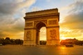 Arc de Triomphe in Paris Arch of Triumph Royalty Free Stock Photo