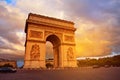 Arc de Triomphe in Paris Arch of Triumph Royalty Free Stock Photo