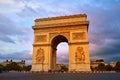 Arc de Triomphe in Paris Arch of Triumph Royalty Free Stock Photo