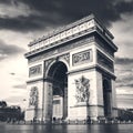 Arc de triomphe Paris city Royalty Free Stock Photo