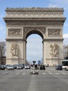 Arc de Triomphe in Paris Royalty Free Stock Photo