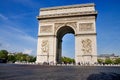 Arc de Triomphe, Paris, France Royalty Free Stock Photo