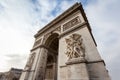 Close up Arc de Triomphe in Paris - France