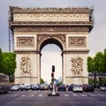 Arc de Triomphe in Paris - France - April 24. 2014