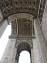 Arc de Triomphe on the Place de l`Ãâ°toile - France - View of bottom