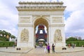 Arc de triomphe replica at window of the world, shenzhen, china