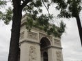 Arc de Triomphe - Seen aside Royalty Free Stock Photo