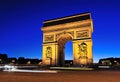 Arc de Triomphe at sunset