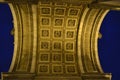 Arc de Triumph ceiling in Paris Royalty Free Stock Photo