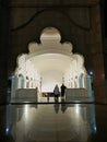 Arc entrance structure of the Masjid Wilayah Persekutuan mosque in Kuala Lumpur.