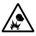 Arc Flash Hazard Eye Flying light Symbol Sign, Vector Illustration, Isolate On White Background Label .EPS10 Royalty Free Stock Photo