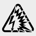 Arc Flash Symbol Sign Isolate On White Background,Vector Illustration EPS.10 Royalty Free Stock Photo