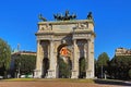 Arc of Peace in beautiful Milan Italy HDR