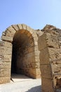 Arc of Roman theater in Baelo Claudia, Tarifa, Cadiz province, Spain Royalty Free Stock Photo