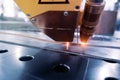 Arc welding robot. Example of working with a laser pointer