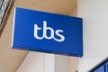 Arcachon , Aquitaine / France - 10 08 2019 : TBS main store logo sign shop clothing boat and shoe brand for sport and leisure