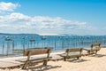 Arcachon Bay, France, view over the dune of Pyla Royalty Free Stock Photo