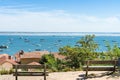 Arcachon Bay, France, view over the oyster village of Lherbe Royalty Free Stock Photo