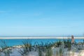 Arcachon Bay, France. View over the sandbank of Arguin from the dune of Pilat Royalty Free Stock Photo