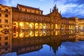 Arcada or Largo da Arcada on Republic Square in Braga, Portugal