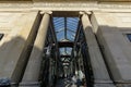 The Arcade Bristol low angle, Old Shopping Street Royalty Free Stock Photo