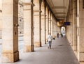 Arcade building Louvre of antique dealers. Paris