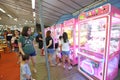The arcade claw machine toys crane game, Singapore Royalty Free Stock Photo
