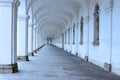 Arcade of colonnade in flower garden of Kromeriz 1 Royalty Free Stock Photo